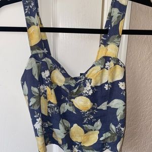 Abercombie & Fitch lemon set (tank and skirt)